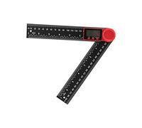 Digital Protractor Ruler - 360° Locking Knob, 2 - in - 1 Precision Angle Measurement Tool with Large LCD Display for Drawing and Construction (Type 1)