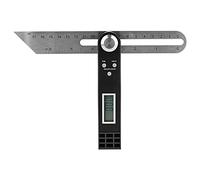 Digital Protractor T Square, Stainless Steel, 0-360° Measurement; Digital Goniometer; Activity Angle Ruler - High Precision Digital Display, Dual Scale Inches and Millimetres,