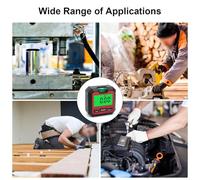 Digital Protractor with Magnetic Base, 360° Angle Finder Inclinometer with LCD Backlit Display, Data Hold Function for Woodworking, Construction -(VA107)