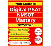 Digital PSAT Mastery 2025-26: Your All-Inclusive Prep Book to a Top Score. Eliminate test anxiety. Master every concept, ace the adaptive format, & get the National Merit Scholarship you deserve.