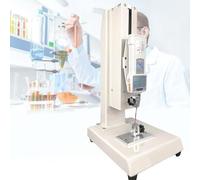 Digital Pull Force Tester 10-1000N High Precision Push Pull Gauge with Test Rack Hand Wheel Operated 0-8mm Fixture 300mm Stroke Clear Display for Tension Compression Tests