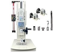 Digital Pull Force Tester, 10-2000N Hand Crank Vertical Tensile Test Bench with 5 Probes and 2 Clamps, 270mm Stroke for Compression and Tension Testing