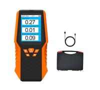 Digital Radon Detector for Home Basement, Continuous Radon Monitor with Long and Short Term Monitoring Real Time/Average Radon Level, Portable Rechargeable Radon Meter Tester 0.3-270 pCi/L