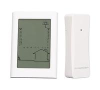 Digital Rain Gauge with Indoor Outdoor Thermometer, 3-in-1 Wireless Weather Station Electronic Rain Gauge with Rain Collector Display Temperature Humidity Rainfall Rates Accumulations Rainfall History