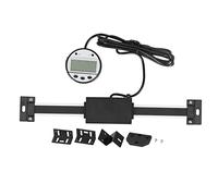 Digital Readout Linear Scale, Stainless Steel Aluminum Alloy Digital Display Ruler with 0.01mm Resolution, Magnetic Base for Milling Machines Lathe Industrial Use (0-150mm)