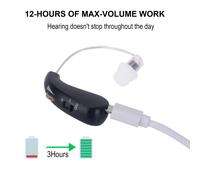 Digital Rechargeable Hearing Aid Black
