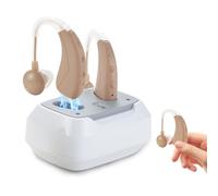 Digital Rechargeable Sound Device for Adults, Behind the Ear, with Noise Reduction, 4 Modes, Adjustable Volume, Beige