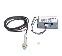 Digital Red LED Tachometer RPM Speed Meter,with Hall Sensor, High Measurement Accuracy Tachometer for Lathe Conveyor Belt
