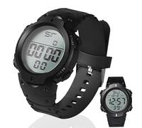 Digital Referee Watch Waterproof Stopwatch - Sports Match Official Soccer Game Timer for Coaches, Big Face Military Wrist Watch with LED Backlight for Running Training