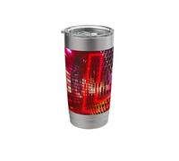 Digital Reflection Grid Art Design Stainless Steel Insulated Tumbler