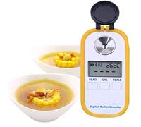 Digital Refractometer Brix Meter Range 0-55%, Digital Coffee Concentration Refractometer Sugar Drinks Density Meter for Drinking Water Fruit Juice, LJJY-KK