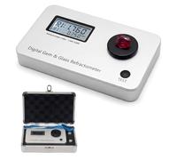Digital Refractometer for Gemstones & Diamonds: High Accuracy ±0.001, 1.300-3.000 RI Range, Portable LCD Jewelry Tester, Rechargeable Tool for Jewelers, Gemologists, Glass & Crystal ID