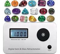 Digital Refractometer - Professional Jewelry Tester, Measures Refractive Index 1.300-3.000, Accuracy ±0.001, Ideal for Assessing Jewels and Precious Metals