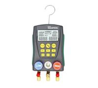 Digital Refrigeration Gauge, Air Conditioning Pressure and Temperature Tester, Multi-Function Vacuum Tool Kit for HVAC Service and Maintenance