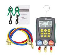 Digital Refrigeration Gauge, Air Conditioning Pressure and Temperature Tester, Multi-Function Vacuum Tool Kit for HVAC Service and Maintenance