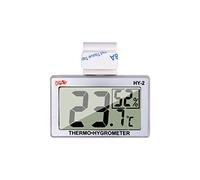 Digital Reptile Thermometer Hygrometer with Hook & Adhesive, LCD Display Temperature Humidity Gauge for Reptile Tanks, Terrariums, Bearded Dragon, Hermit Crab Accessories (-10℃~+50℃/20%-90% RH)