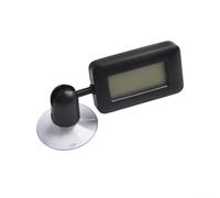 Digital Reptile Thermometer with Hygrometer and Suction Cup Attachment for 360 Degree Rotating Readings (Black)