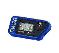 Digital Resettable Wireless Vibration Hour Meter LCD Counter for Motorcycle ATV Dirt Bike Lawn Mower Machine Chainsaw Pit Jet Easy to Use(Black+Gold)