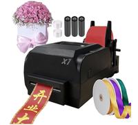 Digital Ribbon Label Printer for Lanyard and Fabric, Supports 50+ Languages, Ideal for Present Wrapping and Textile Foil Stamping