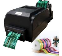 Digital Ribbon Label Printer for Lanyard and Fabric, Supports 50+ Languages, Ideal for Present Wrapping and Textile Foil Stamping