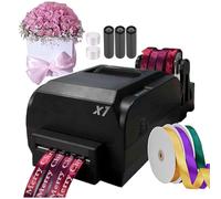 Digital Ribbon Label Printer for Lanyard Textile Foil Stamping, Supports 50+ Languages, Ideal for Present Wrapping and Fabric Label Printing
