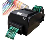 Digital Ribbon Label Printer Machine for Foil Stamping - Supports 50+ Languages for Present Wrapping, Lanyard Textile Printing, Two Rows