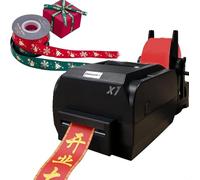 Digital Ribbon Label Printer with Foil Stamping for Fabric and Present Wrapping, Supports Multiple Languages