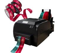 Digital Ribbon Label Printer with Foil Stamping for Fabric and Present Wrapping, Supports Multiple Languages