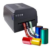 Digital Ribbon Printer, 3 Row Satin Ribbon Printing Machine for Gift Wrapping, Foil Stamping, 20-104mm Width, Supports 50+ Languages for Christmas Party