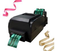 Digital Ribbon Printer for Crafts and Gifts, 4 Row Satin Ribbon Printing Machine with Multi-Language Support, Ideal for Fabric Label and Foil Stamping