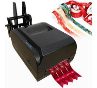 Digital Ribbon Printer for Custom Satin Labels, High-Speed Foil Stamping with Precision Resolution, Ideal for Crafting and Branding