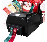 Digital Ribbon Printer for DIY Decorative Projects, 200 Dpi High Resolution, Supports 50+ Languages, Fast 150mm/s Printing Speed, Thermal Label and Foil Stamping Capability