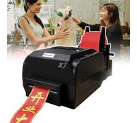 Digital Ribbon Printer for Foil Stamping - Satin Ribbon Printing Machine Supports 50+ Languages for Christmas Party, Gift Wrapping and Label Printing