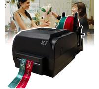 Digital Ribbon Printer for Foil Stamping - Satin Ribbon Printing Machine Supports 50+ Languages for Christmas Party, Gift Wrapping and Label Printing