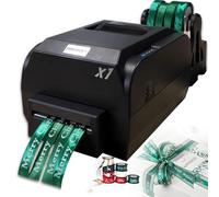 Digital Ribbon Printer for Satin Ribbon, Label and Foil Stamping, Multilingual Support for Gift Wrapping and Christmas Parties