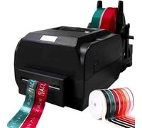 Digital Ribbon Printer for Satin Ribbons, Thermal Transfer Label Printer Supporting 50+ Languages, Ideal for Floral Bouquets, Crafts, Bows, and Wedding Party Decorations