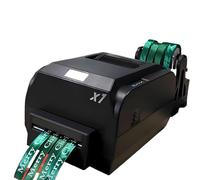 Digital Ribbon Printer Machine, 25-108mm Adjustable Width Stamping Printer for Gift Wrapping, 150mm/s Speed, Supports 50+ Languages four rows