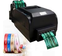 Digital Ribbon Printing Machine for Gift Wrapping, 4 Row High-Speed Printer with Holder, 150MM/S Speed, 200 DPI Resolution