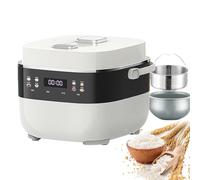 Digital Rice Cooker with Ceramic Liner and Steamer, 8-in-1 Multi Cooker with Timer and Fast Cooking for Healthy Meals