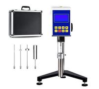 Digital Rotary Viscometer with LCD Display, 4 Rotors and Speeds for Precise Liquid Viscosity and Rheology Testing