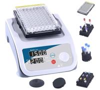 Digital Rotator Shaker, Lab Multi-tube Vortex Mixer with 6 Replaceable Modules, 200-3000RPM Speed and 1s-999min Timing Adjustable, 4.5mm Rotation Diameter, for Chemical Biological Research