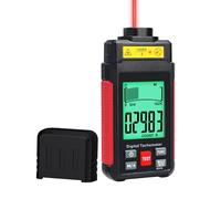 Digital RPM Tachometer 99,999 RPM High-Precision Non-Contact Laser Tester with MAX/MIN/AVG, 2 Modes Measurement for Automotive, Industrial, DIY Engine Motor Speed Measurement