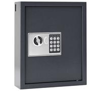 Digital Safe dark grey steel matte 30x10x36.5cm 48 key electronic lock dualentry