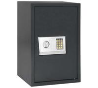 Digital Safe Dark Grey with Combination Lock and Fingerprint 40 x 35 x 60 cm Steel Safe for Documents Cash Jewellery Weapon Burglary Protection