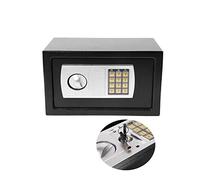Digital Safe Electronic Safe Box-Steel Construction - 8.5 Litre Volume, Security Storage Cash Safety Box, Full-digit Keypad and 2 Override Keys, Anti-theft Small Value Safe