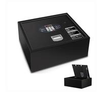 Digital Safe Security Box - Fireproof Lock Box for Home, Office, Hotel or Apartment - Small Floor Safe for Valuable Storage