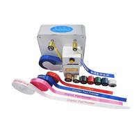 Digital Satin Ribbon Printer Machine, Printing width 10-40mm, 300 dpi Resolution, Compatible XP, Win 7, Win 8, Win 10, for Satin Ribbon, Hot Stamping Paper, Aluminum Foil, Gold Foil, Without ribbon