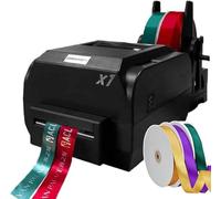 Digital Satin Ribbon Printer with Holder, High-Speed 200dpi Stamping Machine, Multilingual Support for Versatile Printing Needs