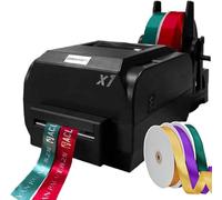 Digital Satin Ribbon Printer with Holder, High-Speed 200dpi Stamping Machine, Multilingual Support for 50+ Languages, Ideal for Custom Ribbon Printing