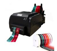 Digital Satin Ribbon Printing Machine Foil Stamping Machine, Printing Width 25-108mm/12-50mm/12-20mm, Method Thermal/Thermal Transfer, Supports 50+ Languages, for Gift Ribbons, Streamers,12-50mm